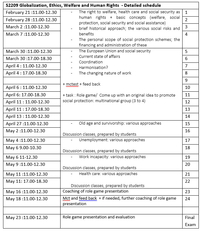 S2109 schedule