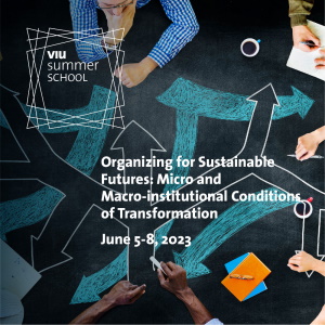 Summer School | Organizing for Sustainable Futures: Micro and Macro-institutional Conditions of Transformation | June 5-8, 2023