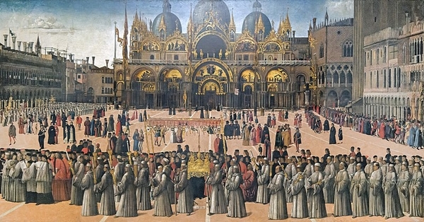 Bellini - procession in piazza san marco